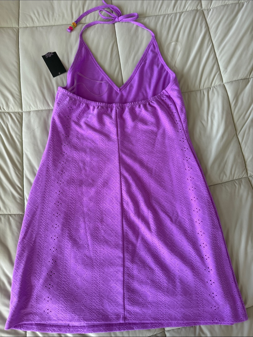 wild fable Lavender Halter Eyelet Mini Dress - Picture 2 of 4